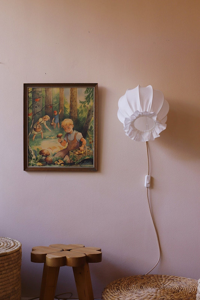 Vägglampa tyg