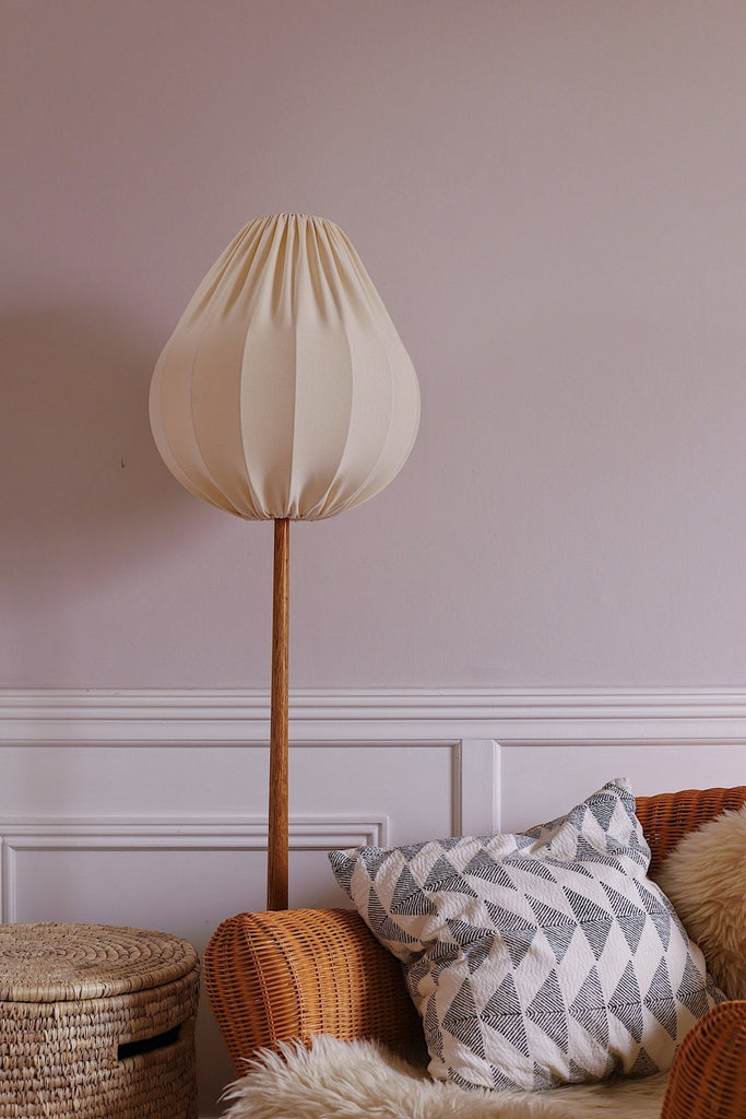 Lampskärm i tyg golvlampa