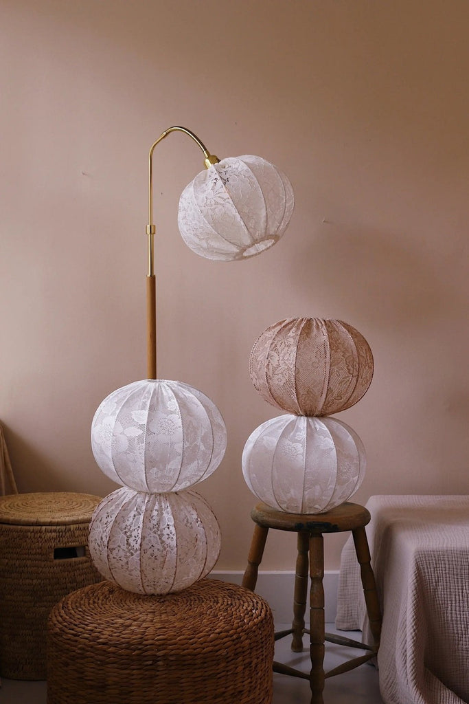 Lampskärm toppringsfäste golvlampa