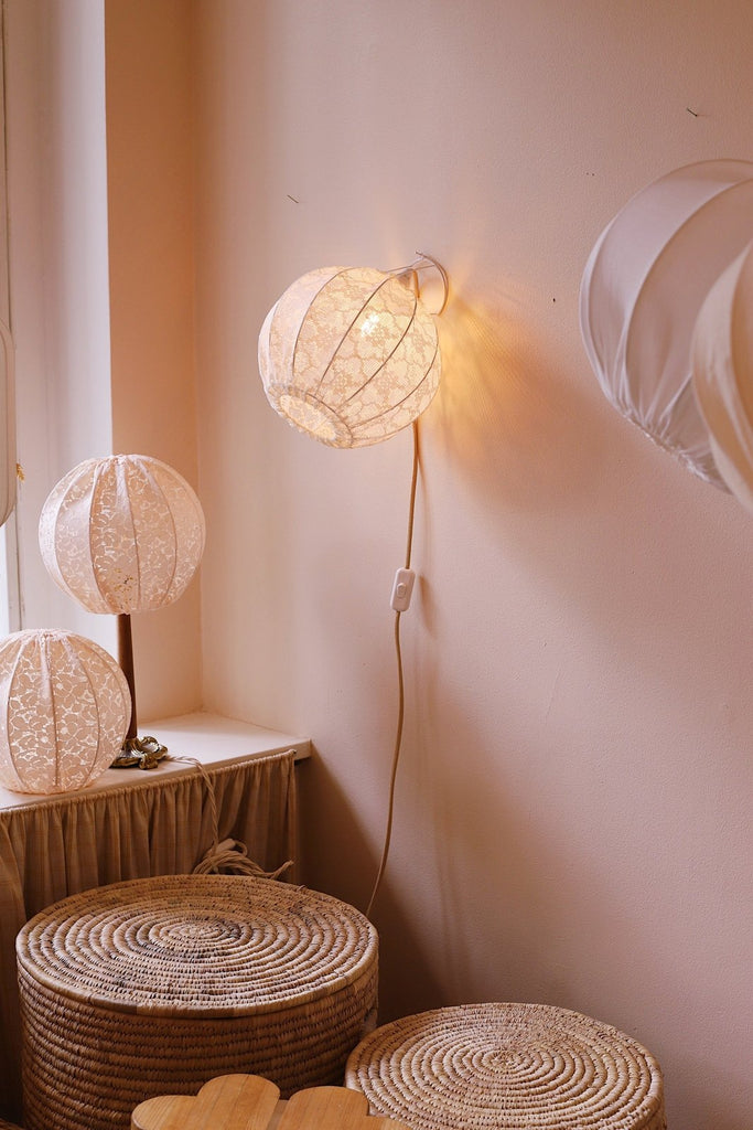 Vägg lampskärm Myrull Spets
