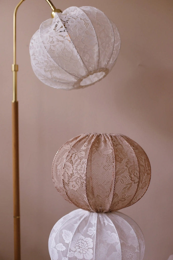 Lampskärm golvlampa med arm